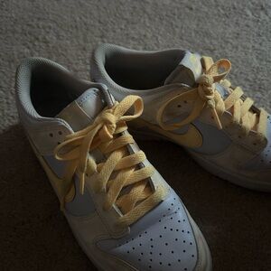 Yellow and White Nike